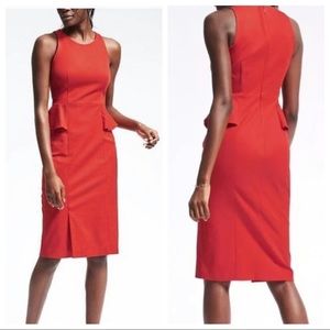 Banana Republic Bi-Stretch Side-Peplum Sheath